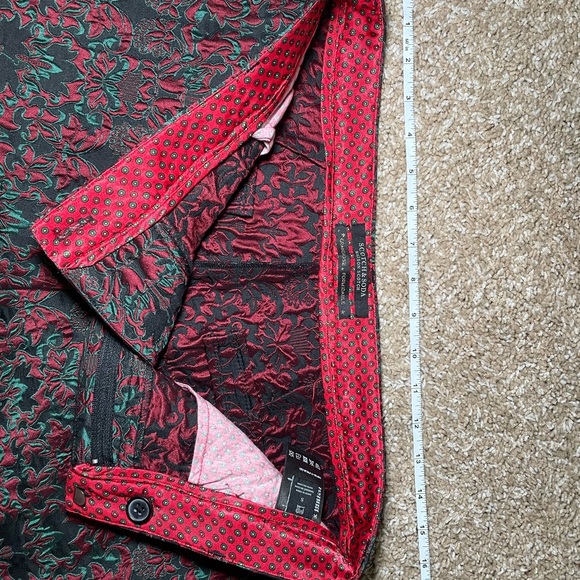 Scotch & Soda Black, Red and Green Patterned Trousers - Picture 6 of 9